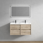 Moreno Bath SLIM48-DD Kingdee 48" Floating Double Bathroom Vanity With Acrylic Double Sink Top - view 2