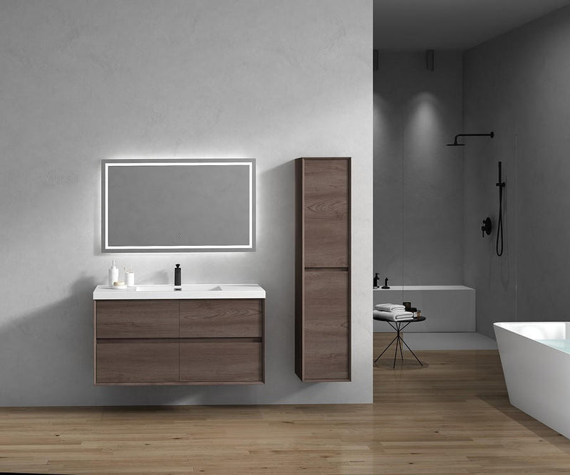 Moreno Bath SLIM-48 Kingdee 48" Floating Bathroom Vanity With Acrylic Single Sink Top