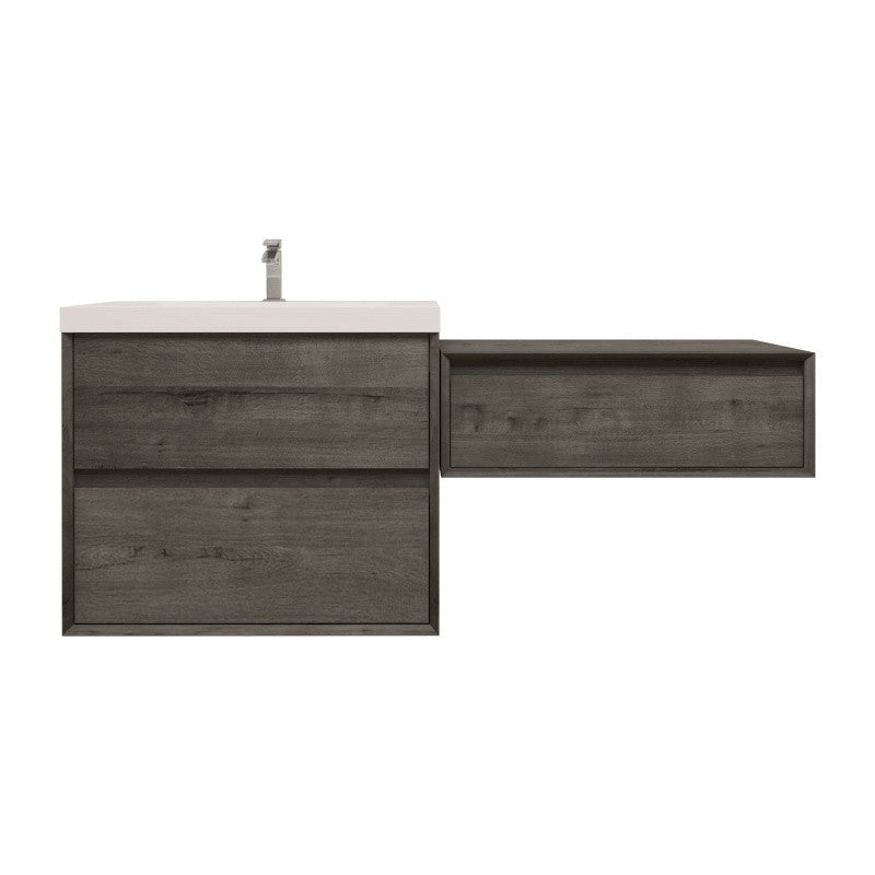 Moreno Bath SLIM17-30-30 Kingdee 60" Floating Vanity & Makeup Table Set (30+30)