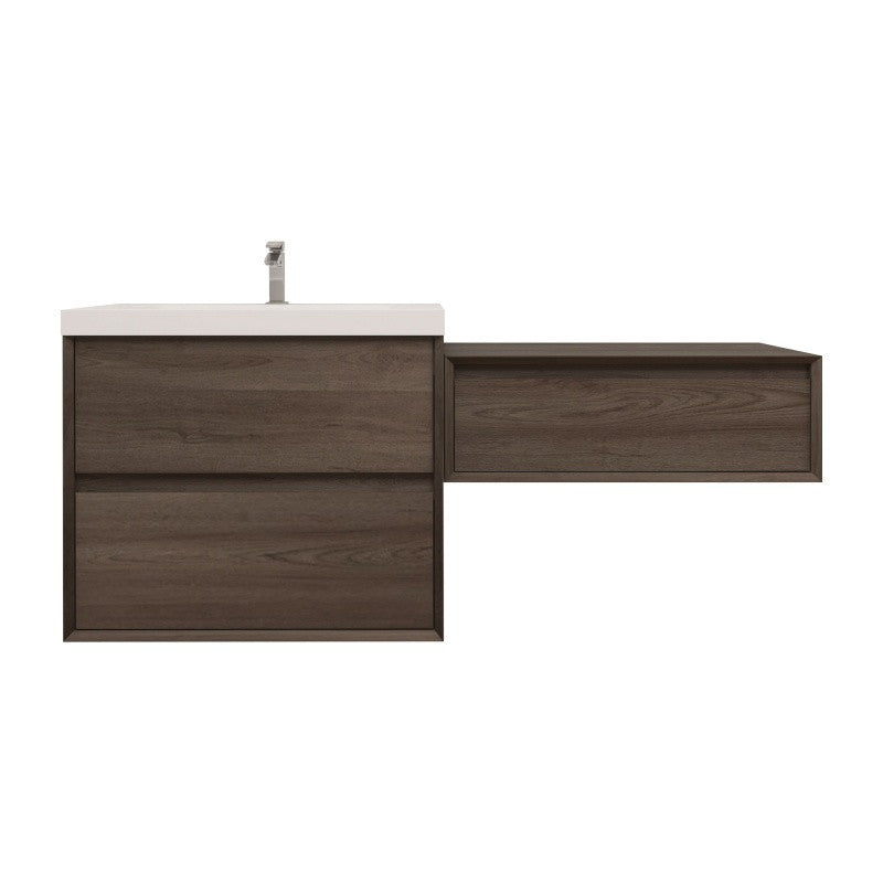 Moreno Bath SLIM17-30-30 Kingdee 60" Floating Vanity & Makeup Table Set (30+30)