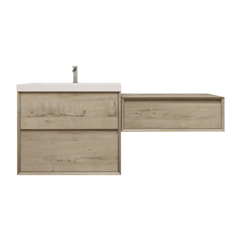 Moreno Bath SLIM17-30-30 Kingdee 60" Floating Vanity & Makeup Table Set (30+30)