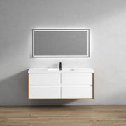Moreno Bath SLIM 60S Kingdee 60" Floating Bathroom Vanity With Acrylic Single Sink Top - view 5