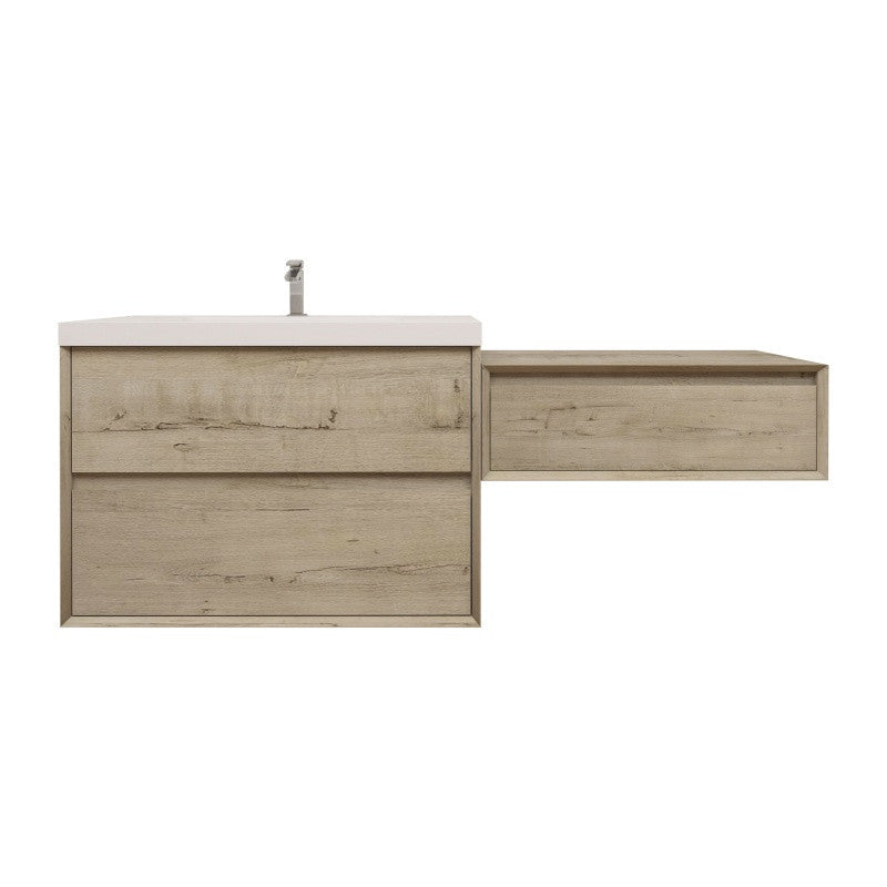 Moreno Bath SLIM17-36-30 Kingdee 66" Floating Vanity & Makeup Table Set (36+30)