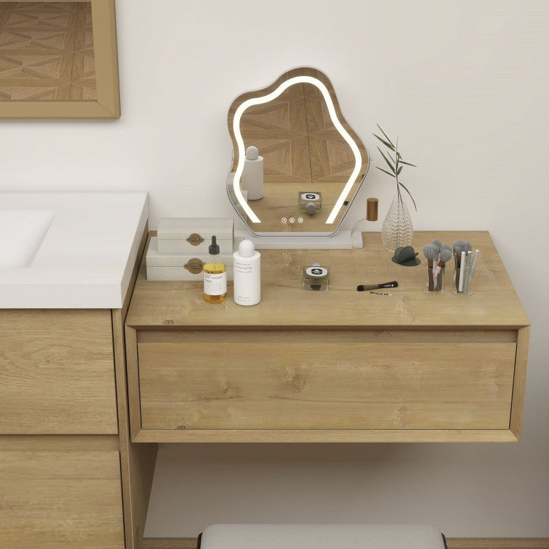 Moreno Bath SLIM17-36-30 Kingdee 66" Floating Vanity & Makeup Table Set (36+30)