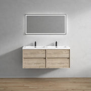 Moreno Bath SLIM 60DD Kingdee 60" Floating Double Bathroom Vanity With Acrylic Double Sink Top - view 2