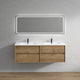Moreno Bath SLIM 72D Kingdee 72" Floating Bathroom Vanity with Acrylic Double Sink Top