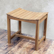 Kofa Teak Curved Shower Stool