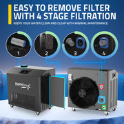 K-Plunge Gale Cold Plunge Chiller and Heater in Black