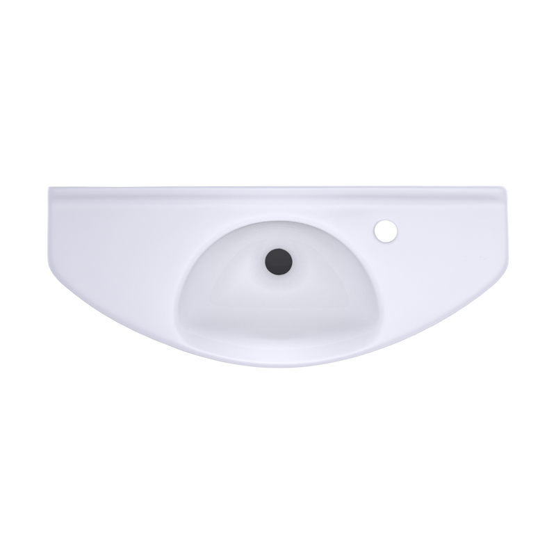 TOTO LT650G#01 Oval Wall-Mount Bathroom Sink with CEFIONTECT, Cotton White - view 2