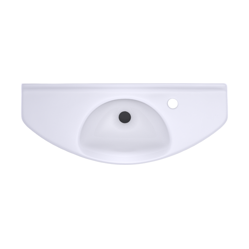TOTO LT650G#01 Oval Wall-Mount Bathroom Sink with CEFIONTECT, Cotton White - view 2