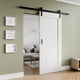 Anzzi Cenote Series 36 in. x 84 in. Unfinished Ready-to-Stain MDF Interior Sliding Barn Door with Hardware Kit