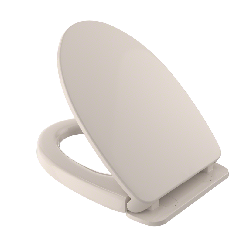 TOTO SS124#12 SoftClose Slow Close Elongated Toilet Seat and Lid, Sedona Beige