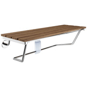 SteamSpa Teak Wood Wall Mounted Shower Seat