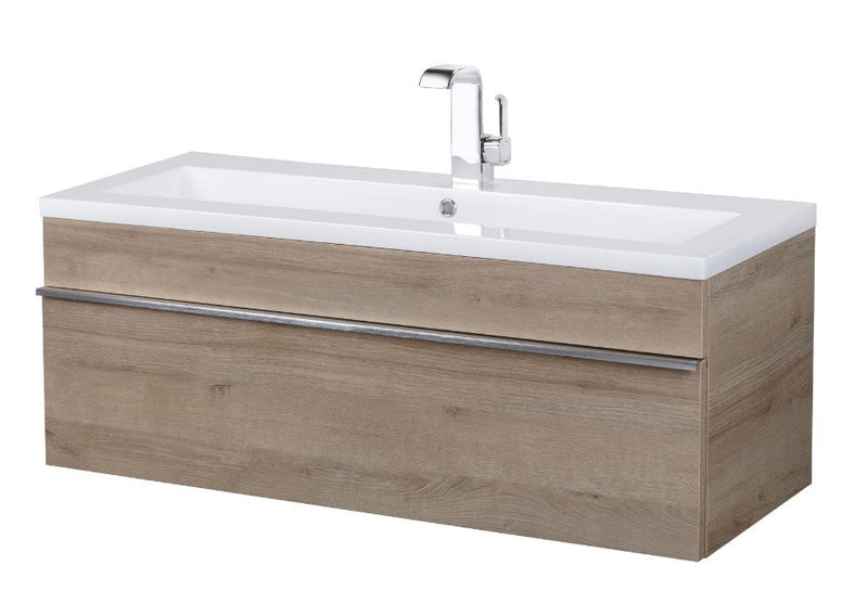 Cutler FV TR ORGANIC42 Trough 42" Wall Mount Modern Cultured Marble Top Bathroom Vanity - Organic
