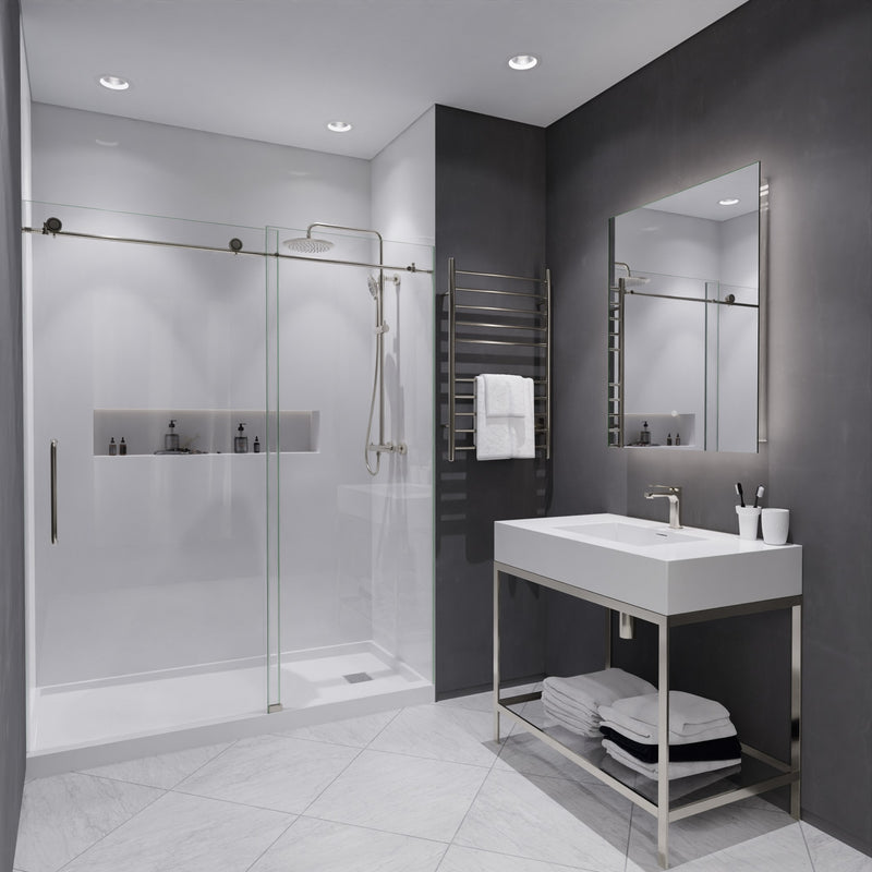 Anzzi L-AZ900MB-CH L-AZ900 Series Single Handle Single Hole Bathroom Faucet with Pop-Up Drain Brushed Nickel - view 11