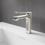 Anzzi L-AZ900MB-CH L-AZ900 Series Single Handle Single Hole Bathroom Faucet with Pop-Up Drain Brushed Nickel - view 8
