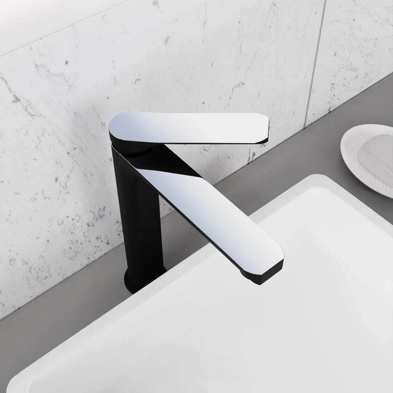 Anzzi L-AZ901MB L-AZ901 Series Single Handle Single Hole Bathroom Vessel Sink Faucet with Pop-Up Drain Matte Black - view 6