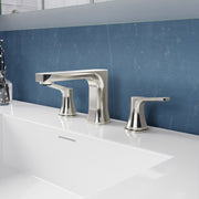 Anzzi L-AZ902MB-BN L-AZ902 Series 2-Handle 3-Hole 8 in. Widespread Bathroom Faucet with Pop-Up Drain Brushed Nickel - view 5