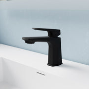 Anzzi L-AZ903MB-BG L-AZ903 Series Single Handle Single Hole Bathroom Faucet with Pop-Up Drain Matte Black - view 6