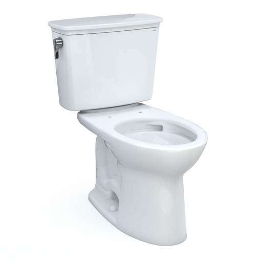 TOTO CST786CEFG.10#01 Drake Transitional Two-Piece Elongated 1.28 GPF Universal Height TORNADO FLUSH Toilet with 10 Inch Rough-In and CEFIONTECT, Cotton White
