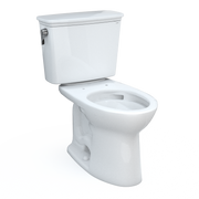 TOTO CST786CEFG#01 Drake Transitional Two-Piece Elongated 1.28 GPF Universal Height TORNADO FLUSH Toilet with CEFIONTECT, Cotton White