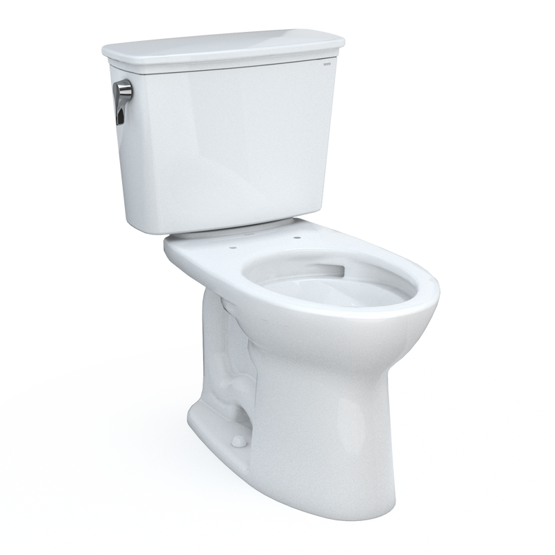 TOTO CST786CEG#01 Drake Transitional Two-Piece Elongated 1.28 GPF TORNADO FLUSH Toilet with CEFIONTECT, Cotton White