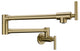 Anzzi Braccia Series Wall Mounted Pot Filler Faucet in Brushed Brass