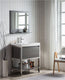 Moreno Bath FSLAKE30-CHR Lake 30" Freestanding Modern Vanity with Chrome Frame