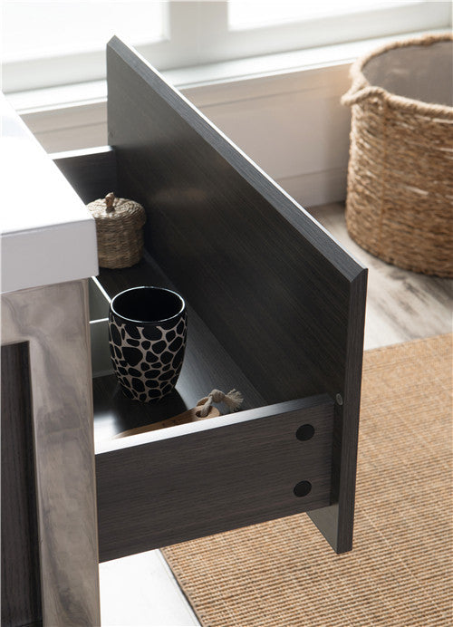 Moreno Bath LAKE30F-CHR Lake 30" Wall Mounted Modern Vanity with Chrome Stainless Steel Frame - view 4