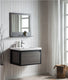 Moreno Bath LAKE30F-BLK Lake 30" Wall Mounted Modern Vanity with Matte Black Frame