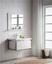 Moreno Bath LAKE36F-CHR Lake 36" Wall Mounted Modern Vanity with Chrome Stainless Steel Frame - view 6