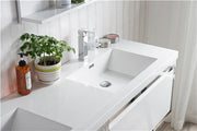 Moreno Bath LAKE72F-CHR Lake 72" Wall Mounted Modern Vanity with Chrome Stainless Steel Frame - view 10