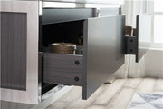 Moreno Bath LAKE72F-CHR Lake 72" Wall Mounted Modern Vanity with Chrome Stainless Steel Frame - view 3
