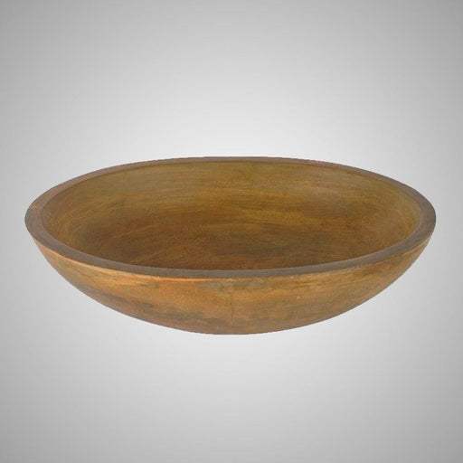 Large Lisman Oval Cast Concrete Vessel Sink - Vintage Brown