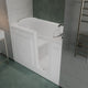 Meditub 3053RWS Collection 30 x 52 Right Side Drain Soaker Jetted Bathtub in White with Fast Filling Faucet Set