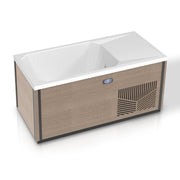 K-Plunge Iroquois 67 in. 1-Person All-in-One Cold Plunge and Hot Tub in Chestnut
