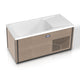 K-Plunge Iroquois 67 in. 1-Person All-in-One Cold Plunge and Hot Tub in Chestnut