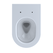 TOTO CT447CFG#01 RP Wall-Hung Contemporary D-Shape Dual Flush 1.28 and 0.9 GPF Toilet with CEFIONTECT, Cotton White - view 7