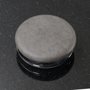 Leduc Oval Cast Concrete Vessel Sink - Dark Grey