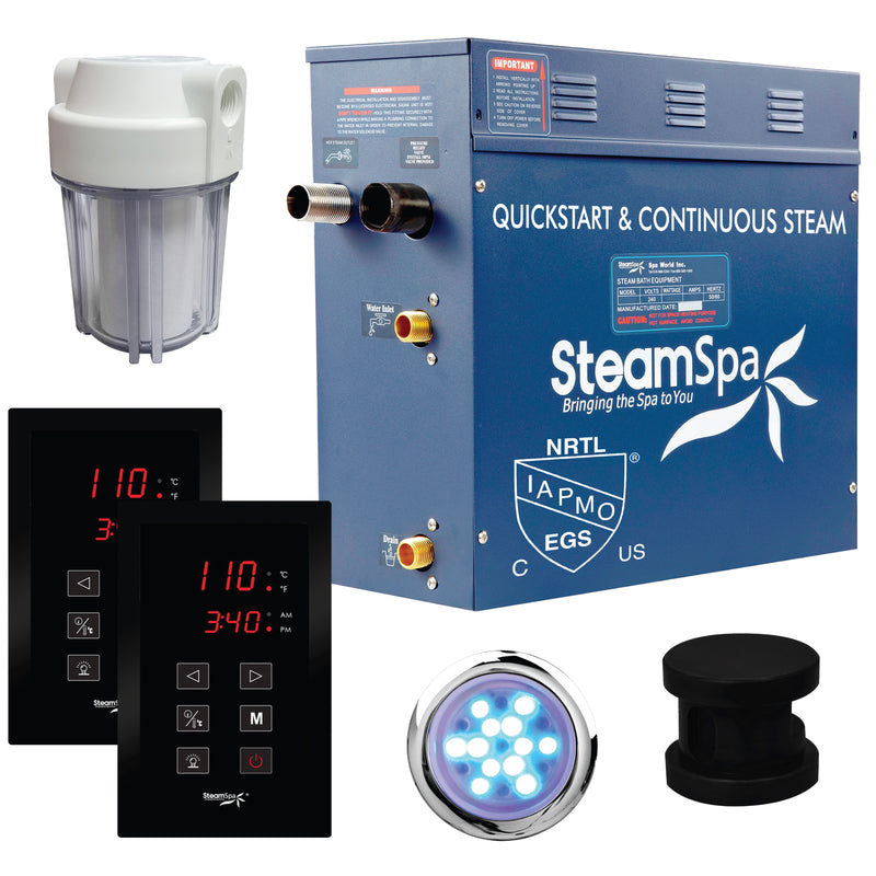 SteamSpa Royal Series Generator - Matte Black