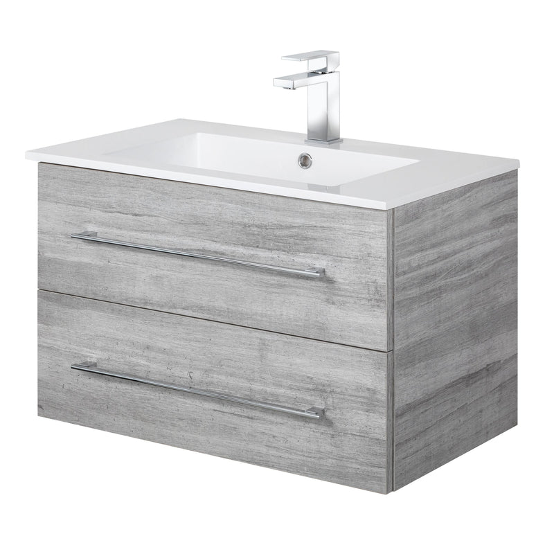Cutler FV SOHO30 Kato 30" Single Sink Wall Mounted Cultured Marble Top Bathroom Vanity - Soho