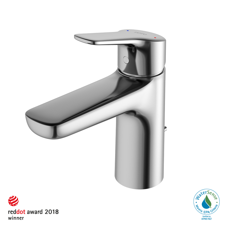 TOTO TLG03301U#CP GS Series 1.2 GPM Single Handle Bathroom Sink Faucet with COMFORT GLIDE Technology and Drain Assembly, Polished Chrome