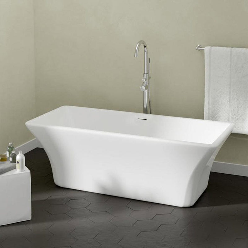 Magnus 136698 Ludlow Acrylic Rectangular Freestanding Tub With Insulation