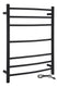 Anzzi Gown 7-Bar Wall Mounted Electric Towel Warmer Rack in Matte Black