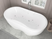 Atlantis Whirlpool 3471AD Embrace 34 x 71 Oval Freestanding Air & Whirlpool Water Jetted Bathtub lifestyle