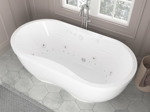 Atlantis Whirlpool 3471AD Embrace 34 x 71 Oval Freestanding Air & Whirlpool Water Jetted Bathtub - view 2