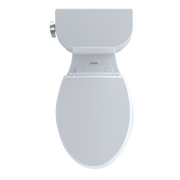 TOTO CST244EF#01 Entrada Two-Piece Elongated 1.28 GPF Universal Height Toilet, Cotton White - view 6