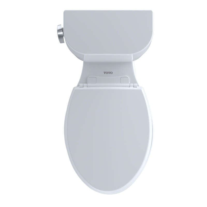TOTO CST244EF#01 Entrada Two-Piece Elongated 1.28 GPF Universal Height Toilet, Cotton White - view 6