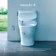 TOTO MW4724726CEFG#01 Glaston WASHLET+ S7 Two-Piece Elongated 1.28 GPF Universal Height Toilet with CEFIONTECT, Cotton White - view 2