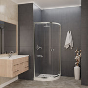 Anzzi SD-AZ050-01BN Mare 35 in. x 76 in. Framed Shower Enclosure with TSUNAMI GUARD in Brushed Nickel - view 3
